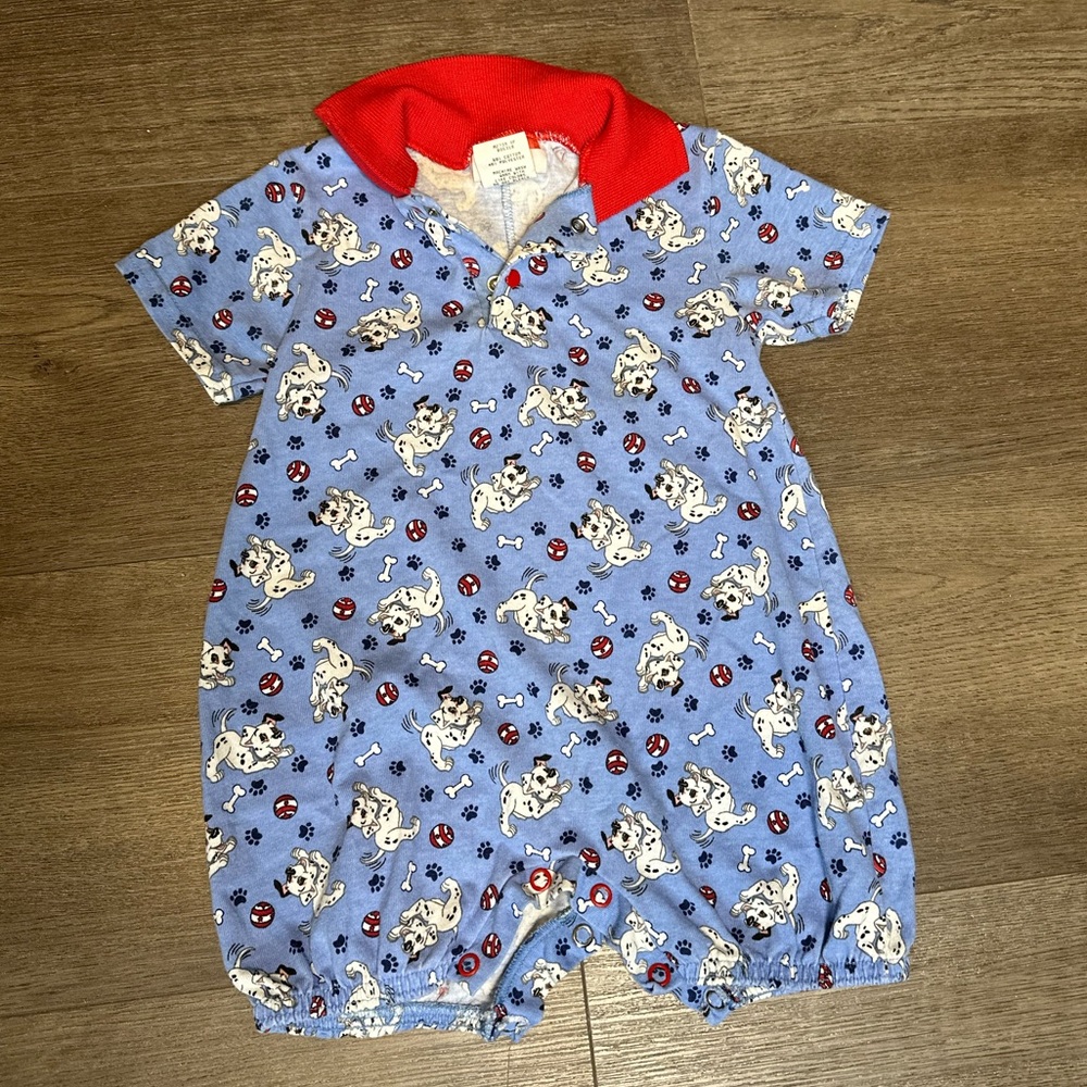 Vintage baby 101 dalmatian romper size